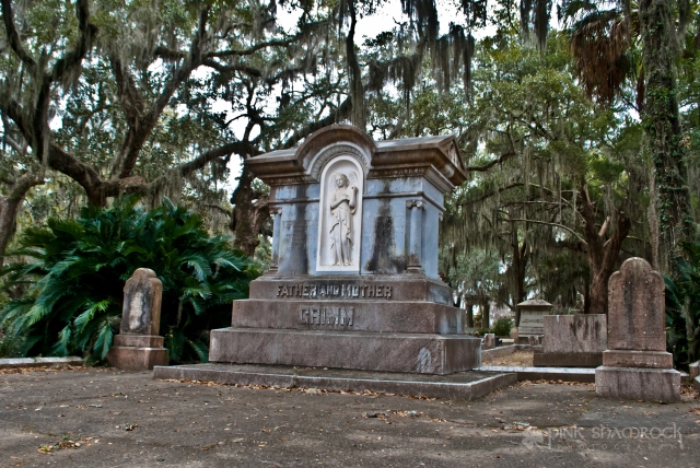 Grimm family grave marker Bonaventure Cemetery Savannah, GA
